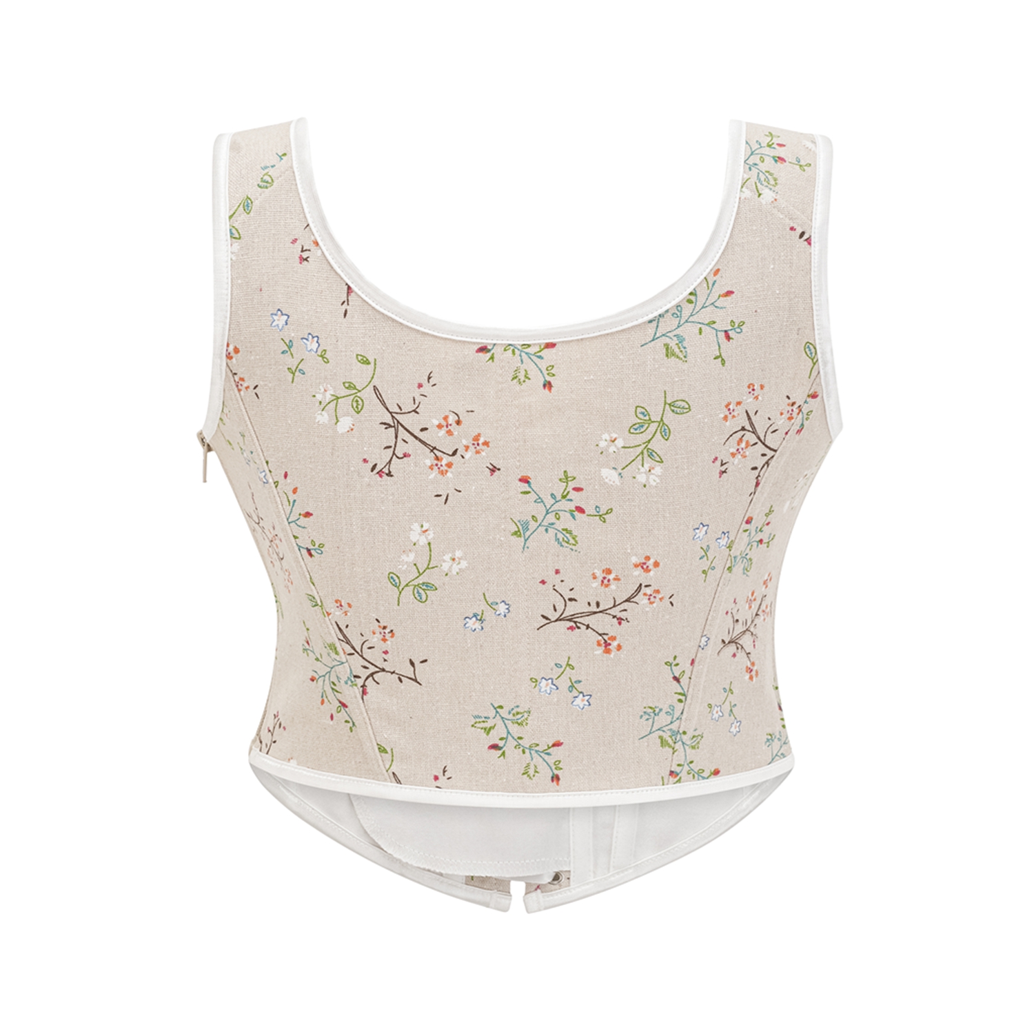 Floral Cami Tank Crop Corset  Tops  Shapewear Party Clubwear